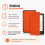 Amazon Kindle Paperwhite 4 - 10. Nesil  2018 Kitap Okuyucu Kılıfı Turuncu