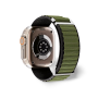 Cosmostech Akıllı Saat Watch için Uyumlu 42MM 44MM 45MM 49MM 1/2/3/4/5/6/se/7/8/ultra Çift Katman Kordon ve Kayışı Siyah(Yeşil)