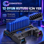 Cosmostech CS4-151 PS4 Soğutucu Dikey Stand ve Çift Kol Şarj İstasyonu – PS4 Slim Pro ile Uyumlu 3 Fanlı 12 Oyun Yuvalı Cosmostech CS4-151 PS4 Soğutucu Dikey Stand ve Çift Kol Şarj İstasyonu – PS4 Slim Pro ile Uyumlu 3 Fanlı 12 Oyun Yuvalı