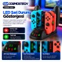 Cosmostech CSNS-0137 N. Switch ile Uyumlu 5'i 1 Arada Çoklu Kontrolcü Şarj İstasyonu – 4 Joy-Con ve 1 Pro Controller Şarj Standı, LED Göstergeli, Siyah Cosmostech CSNS-0137 N. Switch ile Uyumlu 5'i 1 Arada Çoklu Kontrolcü Şarj İstasyonu – 4 Joy-Con ve 1 Pro Controller Şarj Standı, LED Göstergeli, Siyah