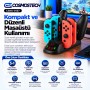 Cosmostech CSNS-0137 N. Switch ile Uyumlu 5'i 1 Arada Çoklu Kontrolcü Şarj İstasyonu – 4 Joy-Con ve 1 Pro Controller Şarj Standı, LED Göstergeli, Siyah Cosmostech CSNS-0137 N. Switch ile Uyumlu 5'i 1 Arada Çoklu Kontrolcü Şarj İstasyonu – 4 Joy-Con ve 1 Pro Controller Şarj Standı, LED Göstergeli, Siyah