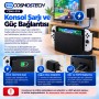 Cosmostech CSNS-019 N. Switch OLED V1 V2 ile Uyumlu TV Dock İstasyonu – HDMI Görüntü Aktarımlı USB Bağlantılı Konsol Şarj ve TV Bağlantı Standı Siyah Cosmostech CSNS-019 N. Switch OLED V1 V2 ile Uyumlu TV Dock İstasyonu – HDMI Görüntü Aktarımlı USB Bağlantılı Konsol Şarj ve TV Bağlantı Standı Siyah