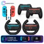 Cosmostech CSNS-5109S N. Switch 1 ve Switch 2 ile Uyumlu 4'lü Joy-Con Aksesuar Seti – 2 Direksiyon ve 2 Controller Grip Oyun Kolu Tutacağı Siyah