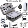 Cosmostech PS5 CD ve Dijital Model Konsol , El ve Omuz Ergonomik Seyahat Çantası Gri