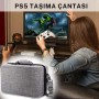 Cosmostech PS5 CD ve Dijital Model Konsol , El ve Omuz Ergonomik Seyahat Çantası Gri