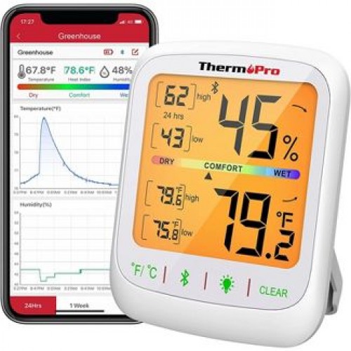 Cosmostech Thermo TP-359 Akıllı İç Mekan Isı ve Nem Ölçer Termometre