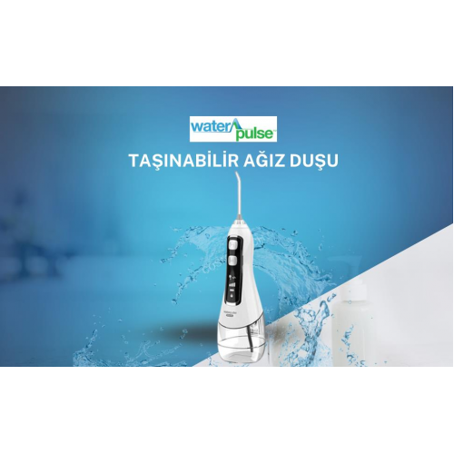 Waterpulse Kablosuz Pro V580 Water Flosser 320ml Taşınabilir Diş/Protez Bakım Ve Ağız Duşu Beyaz