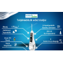 Waterpulse Kablosuz Pro V580 Water Flosser 320ml Taşınabilir Diş/Protez Bakım Ve Ağız Duşu Beyaz