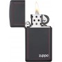 Zippo Çakmak 1618ZB Slim Black Matte With Red Border Lighter