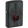 Zippo Çakmak 48617 Heart Dagger Tattoo Design
